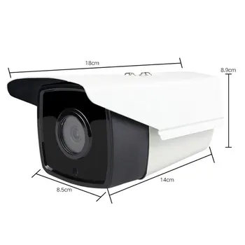 HD 2.0 MP Saugumo CCTV 48V POE IP Camera H. 264/265 Patalpų Lauko P2P Onvif Priežiūros Kulka Buid-in-Mic IP Kameros Xmeye app