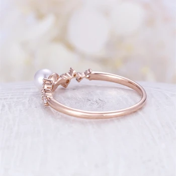 BIJOX ISTORIJA, mados žiedas moterims 925 sterlingas sidabro papuošalai su gėlavandenių perlų cirkonis akmuo, vestuvių, sužadėtuvių dovana žiedas