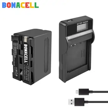Bonacell 7.2 V 8700mAh NP-F960 NP-F970 NP F960 F970 F950 Baterija Sony PLM-100 CCD-TRV35 MVC-FD91 MC1500C Fotoaparato Baterijos
