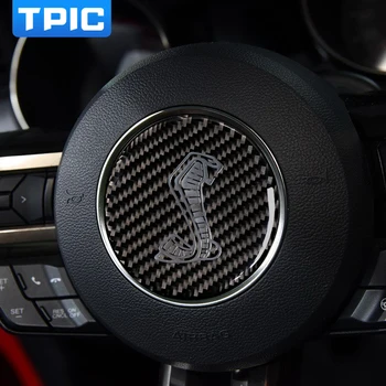 TPIC Anglies Pluošto Vairas Shelby Cobra Logotipas, Emblema Lipdukas Automobilio Stilius 