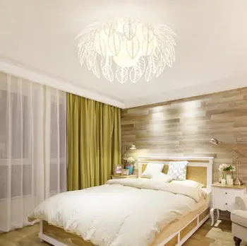 Paprasta, modernios led lubų šviestuvas kūrybos miegamojo lempa šiltas valgomasis lempos geležies vaikų kambario lempa
