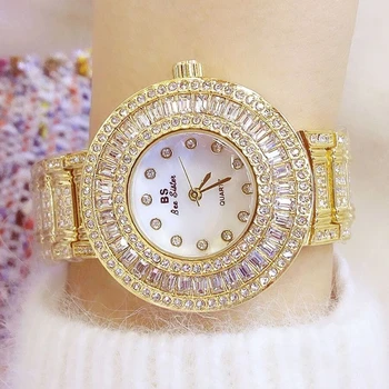 Aukso Laikrodžiai Moterims 2020 Prekės Prabangos Žiūrėti Garsaus Prekės Ženklo Diamond Kvarco Kristalo Aukso Ponios Riešo Žiūrėti Feminino Montres Femme