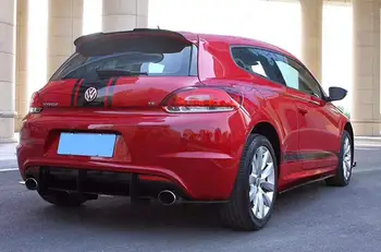 VW Scirocco R Įstaiga komplektas, spoileris 2011-2016 Už Scirocco R ABS Galinis lip galinis spoileris galinio Buferio Difuzorius Buferiai Raštas
