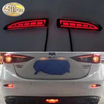 Už Mazda 3 Axela - 2018 Multi-funkcija Automobilį LED Galinis Rūko Žibintas Bamperis Šviesos Auto stop Žibintas Dinamiškas Posūkio Signalo Atšvaitas