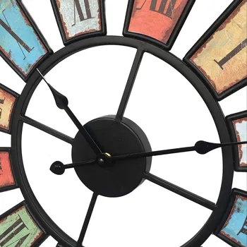 50cm 20 Colių Retro Europos Stiliaus Sieninis Laikrodis Namų Miegamajame Geležies Meno Laikrodis Sienų Dekoras Viduržemio jūros regiono Stiliaus Namų Puošybai