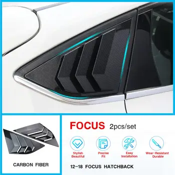 Focus ST, RS Hečbekas 4D Spalva Lango Pusėje Ventiliacijos Grotelėse ABS Juodos spalvos Anglies Pluošto 2012 2013 2016 2017 2018