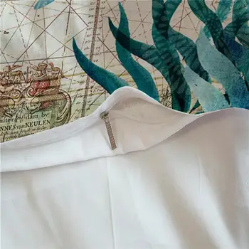 Vasaros šalikas patalynės komplektas svajinga Vandenyno Serijos patalynė nustatyti antklode padengti nustatyti Karalienė Antklodė Padengti Pagalvės užvalkalą Namų Tekstilė