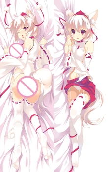 Anime TouHou Project Kalnų Tikėjimo simbolių seksuali mergina Inubashiri Momiji Dakimakura pagalvę padengti Kūno Hugging užvalkalas