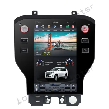 Tesla Stilius Android 9.0 Automobilių GPS Navigacija Ford Mustang-2019 Stereo Galvos Vienetas Multimedia Player Auto Radijo grotuvas vadovas