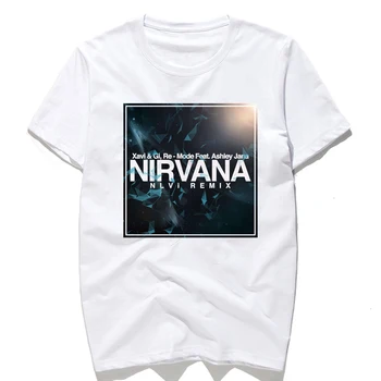 Vasarą naujų besišypsantis veidas mados Grafika roko grupe T-shirt vyrams ir moterims Nirvana atsitiktinis vatos pagaliukai Didelio dydžio Trumpas rankovės