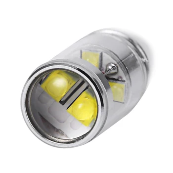 2x T10 194 168 W5W Cree Chip 30W Balta geltona Automobilio Auto LED Atbulinės Šviesos Atsarginė Lemputė su Projektoriaus Objektyvas 