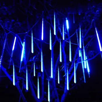 50CM 8 Vamzdžių 284LED LED Lietus Žiburiai Kalėdų Meteoras Dušas Šviesos Lauko Sodo Medžių Fėja Styginių Šviesos Girlianda