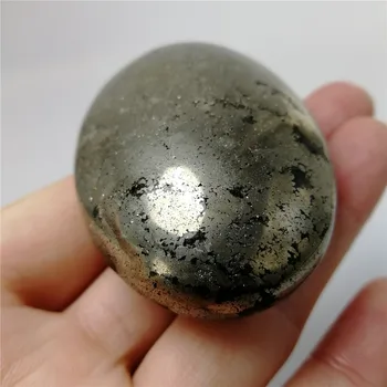 1-2vnt 115-150g Natūralaus retas pyrite crystal palm poliruoti akmenys galingas čakros gydymo raw kristalai Duoti palmių rankoje