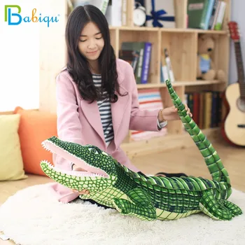 105/165cm iškamša Realiame Gyvenime Aligatorius Pliušinis Žaislas Modeliavimas Krokodilas Lėlės Kawaii Ceative Pagalvę Vaikams Kalėdų Dovanos
