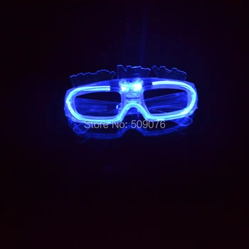 Nemokamas pristatymas 2vnt/daug LAIMINGŲ NAUJŲJŲ METŲ Garso Muzikos Balso Įjungti led akinius šviesą akinius DJ/Šalies Prekių