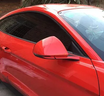 Aukščiausios kokybės nekilnojamojo Anglies Pluošto/nerūdijančio plieno Automobilio išorės galinio vaizdo Veidrodis, dekoratyvinės juostelės slenkstukai Ford Mustang-2019