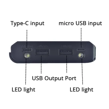 C tipo įvesties 2 USB Portable 