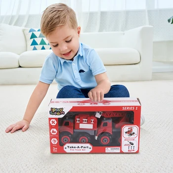 IPlay, iLearn Vaikai Gaisrinės Sunkvežimių Žaislai, išnarstyti Asamblėjos Žaisti, Švietimo Gelbėjimo Kopėčios Transporto priemonių, žaislų W/ Atsuktuvas