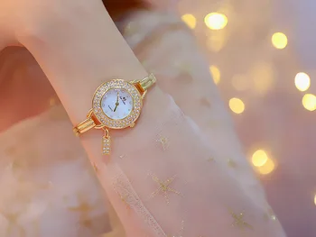 Visą Deimantų Moterų Žiūrėti Kristalų Fritillaria Apyrankę ant riešo laikrodžiai moterims, Elegantiška dovanų žmona Ponios Vertus Žiūrėti Geriausią