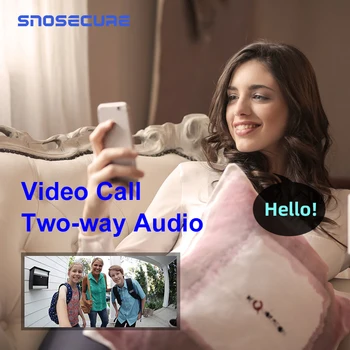 SNOSECURE Vandeniui Vaizdo Ryšio Wifi Doorbell Domofonas, Signalizacija Namų Belaidžio Vaizdo Durų telefoną Už Buto Baterija Doorphone
