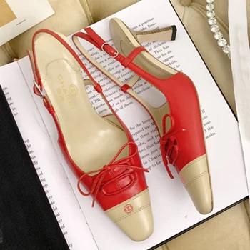 Prancūzijos verslo moterų batai yra labiausiai vertas klasikinio stiliaus 6cm aukšto kulno, kvadratinė galva, spalvų ir minkštos odos, viršutinė