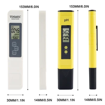 Skaitmeninis PH TDS EB Metrų Testeris Temperatūra Pen LCD Indikatorius Vandens Testeris Aptikimo PH Kalibravimas Akvariumas Baseinas Stebėti