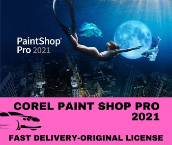 Corel paint shop pro 2021 + programinė įranga, mokymo paslauga + Greitas Pristatymas-Produktas Garantuotas-Darbai