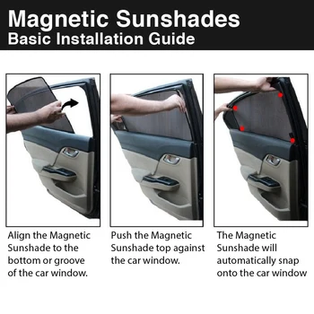 Magnetiniai Automobilių Šoninio Lango skėtį nuo saulės Honda Accord CIVIC 7 8 9 10 th Tinka Jazz Odyssey Lango Saulė Atspalvių Padengti Akies automobilio užuolaidėlė