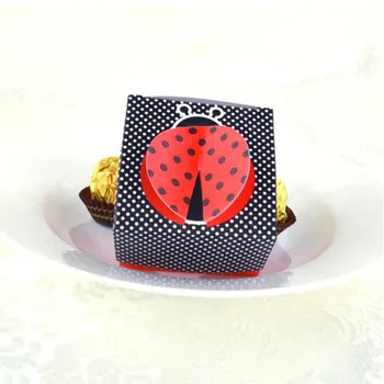50pcs 3D Mielas Vabzdžių Dovanų Dėžutės Vestuvių Baby Shower Už Dėžutę Saldainių Dėžutė Šokolado Pakuočių, Popieriaus Dėžutėje
