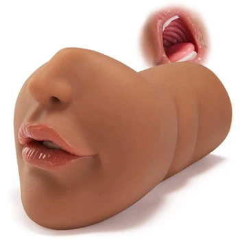 Suaugusiųjų Produktų, Dirbtinių Realus Jausmas, 3D, Deep Throat Vyrų Masturbator Kalba Oralinis Masturbacija Taurės Kišenėje Žaislas Sekso žaisliukai Vyrams