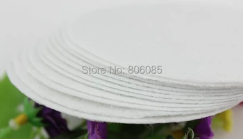 4.5 cm apvalus ratas gėlių butas atgal Manė, priedas Baltos Spalvos pleistras veltinio audinio manė, pagalvėlės