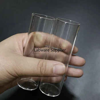 10vnt/daug 30x100mm 50ml plokščiadugnis Stiklinį Mėgintuvėlį dėl rūšių Laboratoriniai stikliniai indai
