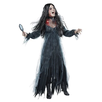 Moterų Cosplay Helovinas Kostiumas Siaubo Dvasios Miręs, Lavonas Zombie Nuotakos Suknelė