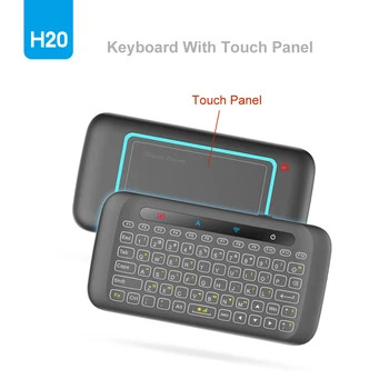 H20 Universalus Apšvietimas Touchpad Klaviatūra Oro Belaidės Pelės Valdymo Pultelio Android Tv Box/Mini Pc/Tv, Bluetooth Pelės Karšto
