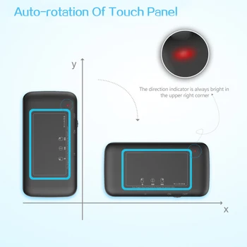 H20 Universalus Apšvietimas Touchpad Klaviatūra Oro Belaidės Pelės Valdymo Pultelio Android Tv Box/Mini Pc/Tv, Bluetooth Pelės Karšto