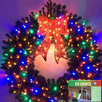 Thrisdar 5M 50LED Braškių Kalėdų LED Styginių Šviesos Pasakų Girliandą Baterija Patio Kalėdų Eglutė Šalis Vestuvių
