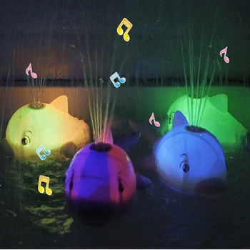 Kūdikių Vonios Žaislų, purškiamo Vandens Dušu Maudytis Baseine Maudytis, Žaislai Vaikams, Elektros Banginis Vonia Kamuolys su Šviesos Muzika, LED Šviesos Žaislai Dovana