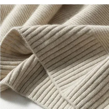 20 metų Rudens žiemos kašmyro megztinis moterims aukštas kaklas storas, vilnos megztinis tingus laisvi megztiniai megztinis dugno marškinėliai pritaikymas savo reikmėms