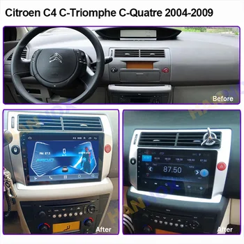 Android10 Dėl 2004-2009 M. Citroen C4 C-Triomphe C-Quatre Automobilio Radijo galvos vienetas 9