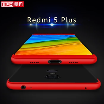 Už Xiaomi Redmi 5 Plius Padengti Mofi Originalus 360 Šarvai atsparus smūgiams Black Sunku Xiaomi Redmi 5plus Atveju Xiaomi Redmi 5 Plius