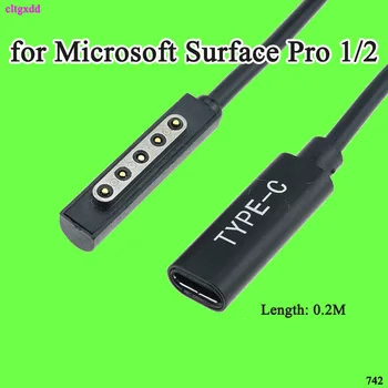 Cltgxdd USB C Tipo Maitinimo Įkroviklis Adapteris Įkrovimo Kabelis Laido Microsoft Surface Pro 1/2 12V 3.6 PD Įkrovimas