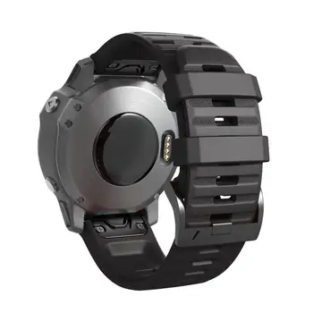 26 22MM Watchband Dirželis Garmin Fenix 5X 6X/Fenix 6 Pro 5 Plius/3 3HR Žiūrėti Greitas Spaudai Silikono Easyfit Riešo Juostos Dirželis