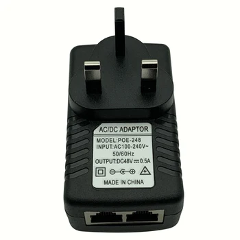 Pohiks 24V/1A POE Injector Maitinimo Adapteris UK Prijunkite Belaidę Elektros Maitinimo Adapterius, skirtus IP Telefonas/Apsaugos kamerų Sistemos
