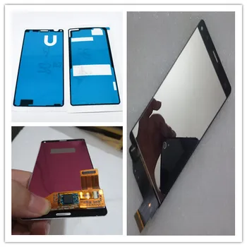 4.6 colių juoda Sony Xperia Z3 kompaktiškas LCD Ekranas Z3 mini LCD D5803 D5833 jutiklinis ekranas skaitmeninis keitiklis Asamblėjos + Klijai