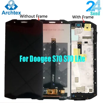5.99 colių Doogee S70 LCD Ekranas ir TP Jutiklinis Ekranas skaitmeninis keitiklis komplektuojami Su Rėmo Doogee s70 Lite Nemokamai Įrankiai