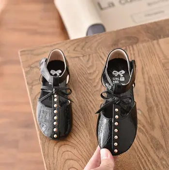 2020 nauja vaikų batai blizga lankas pu batai vaikams, merginos princesė merginos batai 26-36