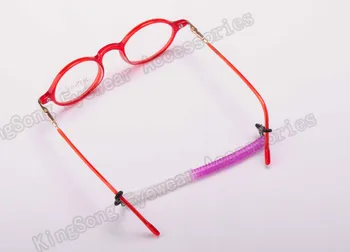 Dvi tonas bi-color elastinga vaikai akinių rėmeliai spiralės junior vaikų ritė virvės laikiklis sunglass sporto juostos virvelę string