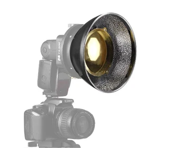 Standartinė Blykstės Reflektorius + Universal Flash Adapteris Mount Turėtojas CA-SGU Canon Nikon Sony Yongnuo 