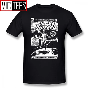 Vyrai Silver Surfer T Shirts SILVER SURFER JONAS BUSCEMA T-Shirt 100 Procentų Medvilnės Marškinėliai, Juokinga Streetwear Marškinėlius