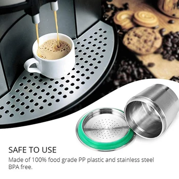Daugkartinio naudojimo Nespresso Kavos Filtras Kapsulė iš Nerūdijančio Plieno Nuolatinis Kavinė Plastiko Ardyti už Nespresso Mašinos Coffeeware Puodeliai